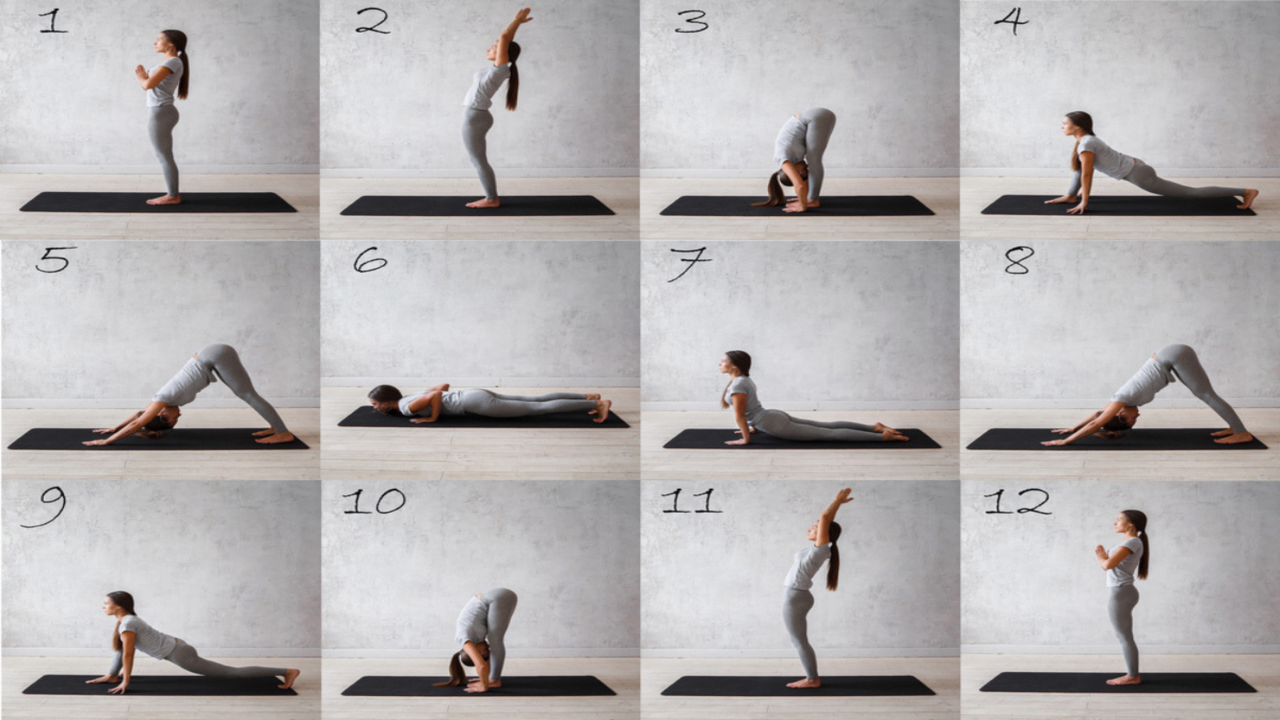 What are the 10 steps and 14 steps of Suryanamaskar (yoga)? - Quora