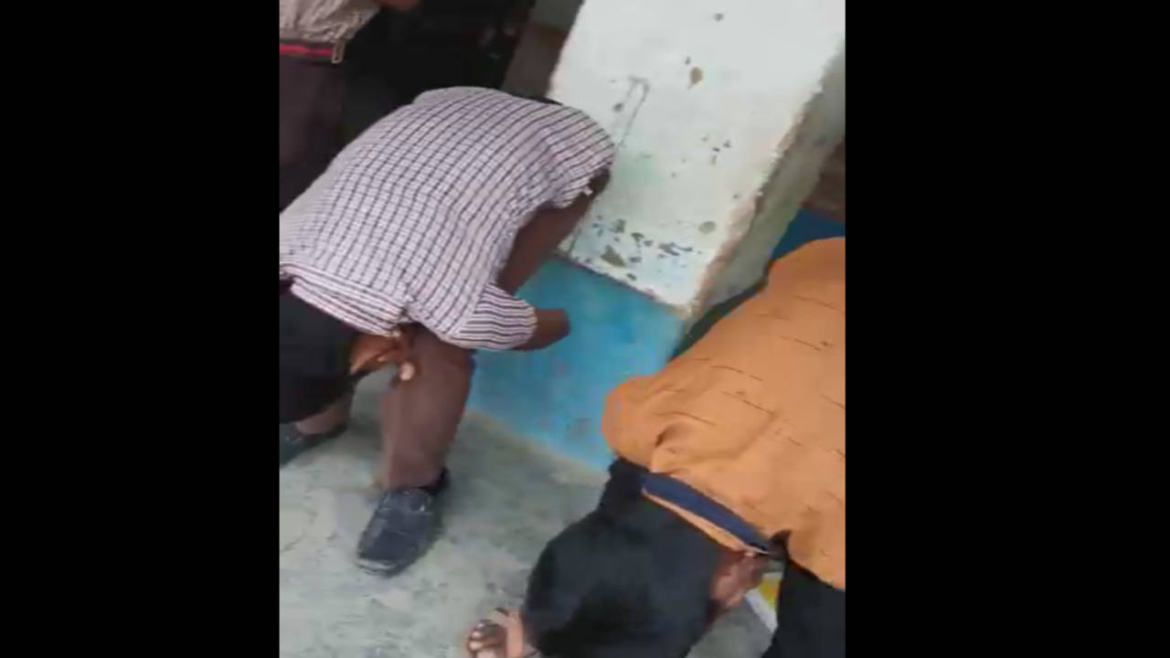 Chhattisgarh Teacher forces kids into murga, and say Im a donkey, video viral; probe ordered Raipur News photo