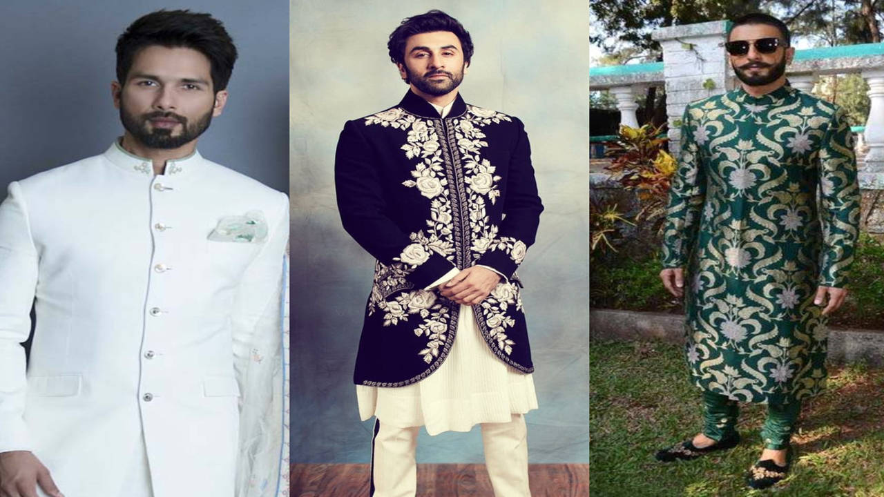 Artistic Men's Sherwani On Ranbir Kapoor