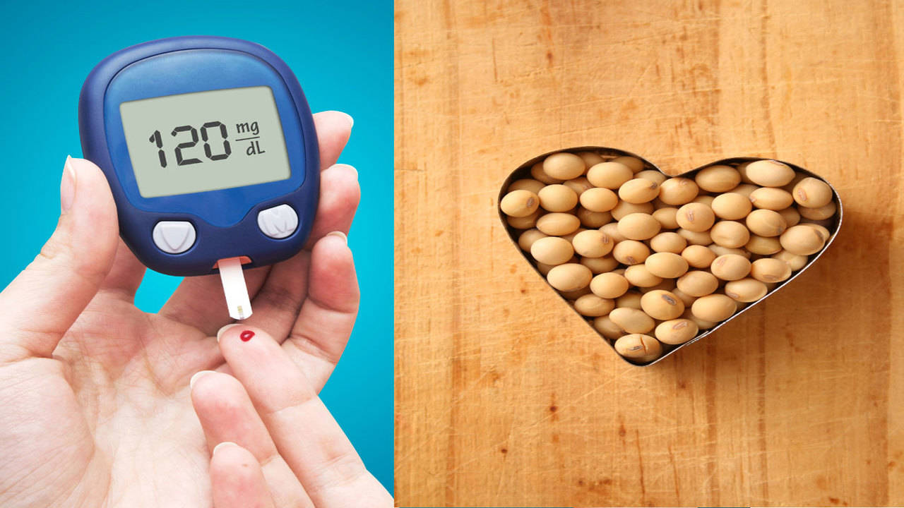 How does soy consumption affect the risk of type 2 diabetes and