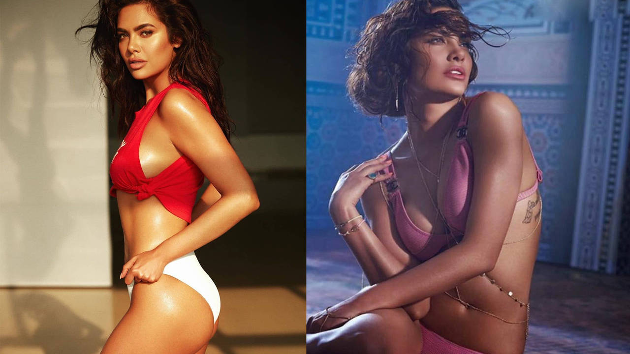 Esha gupta has such a perfect figure big boobs and a round back
