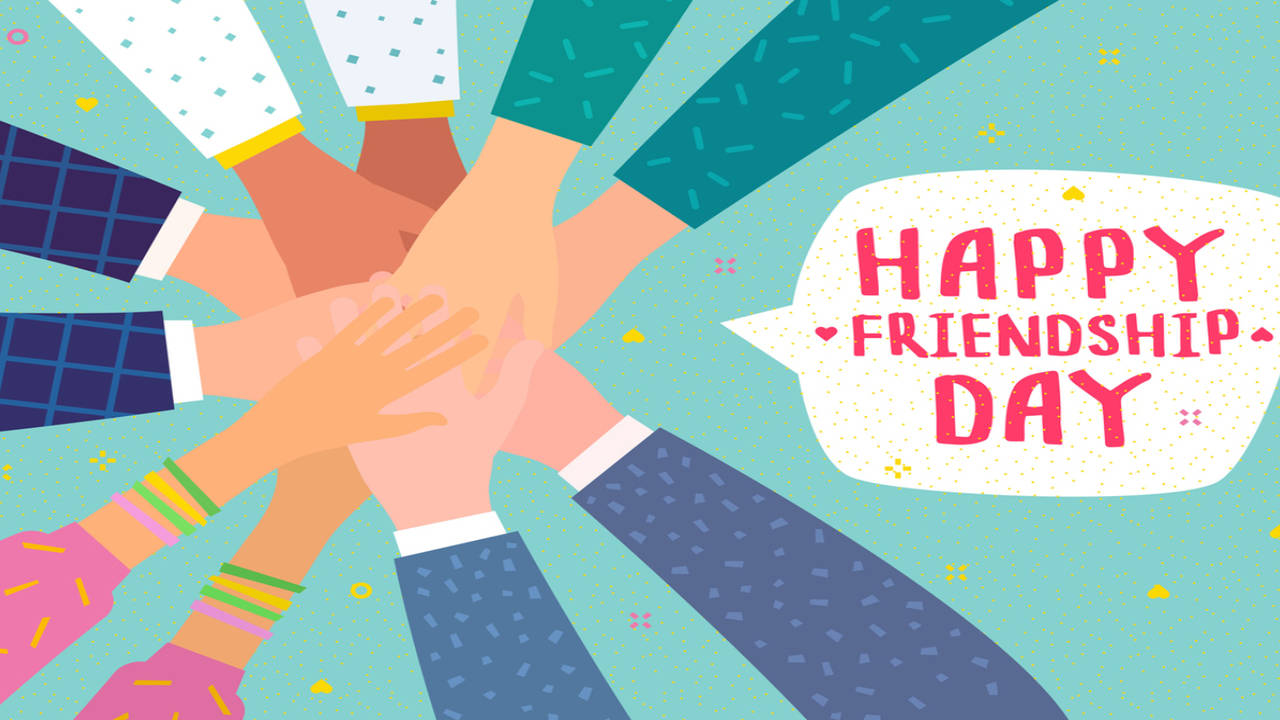 Friendship Day Logo Wikimedia Commons, friendship, text, orange, friendship  png | PNGWing