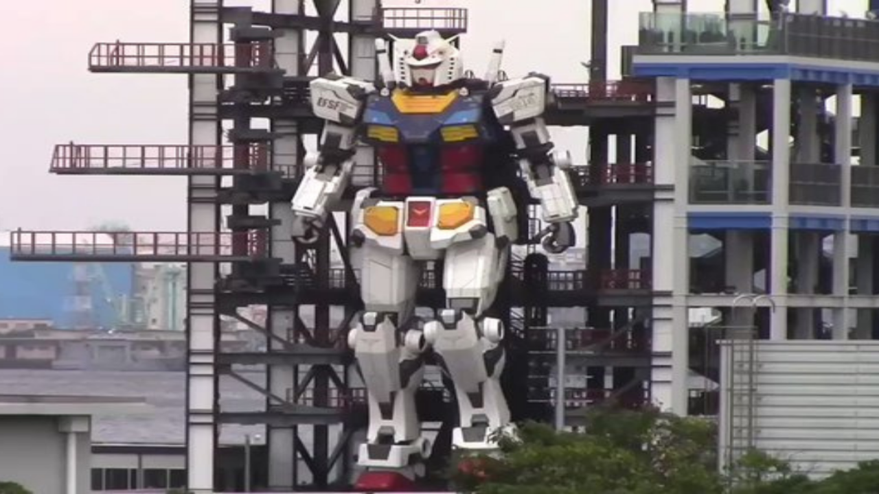 Great Gundam news! Japan's life-size moving giant robot statue won