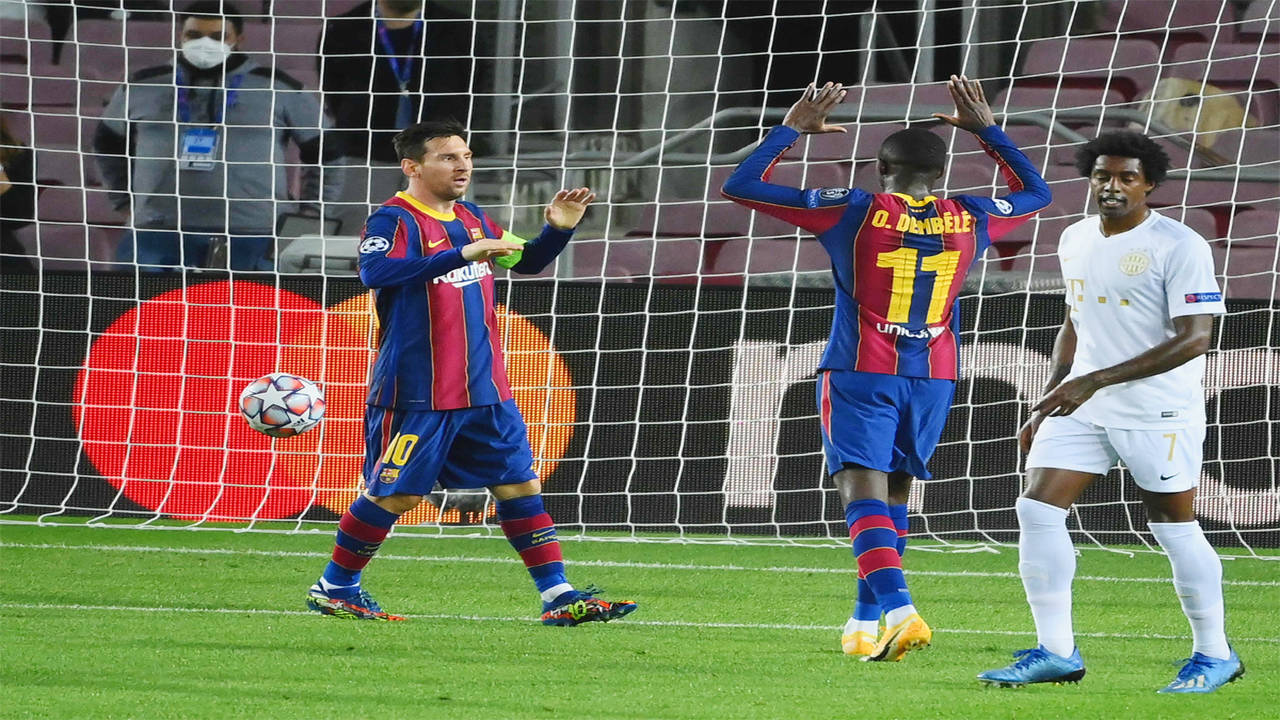 Sweet 16 for Messi as Barcelona thump Ferencvaros