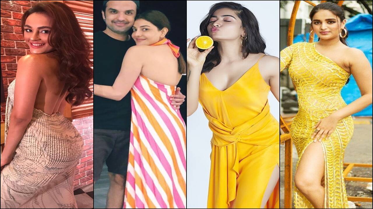 Tuesday Trends! Rashmika Mandanna and Niddhi Agerwals yellow obsession to  Kajal Aggarwals striped dress on honeymoon