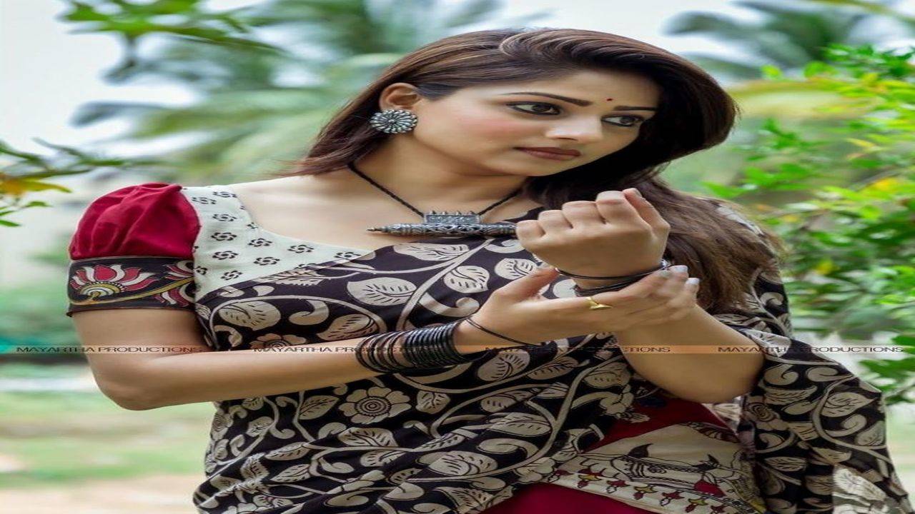 Rachita Ram in a Traditional half saree! | Fashionworldhub