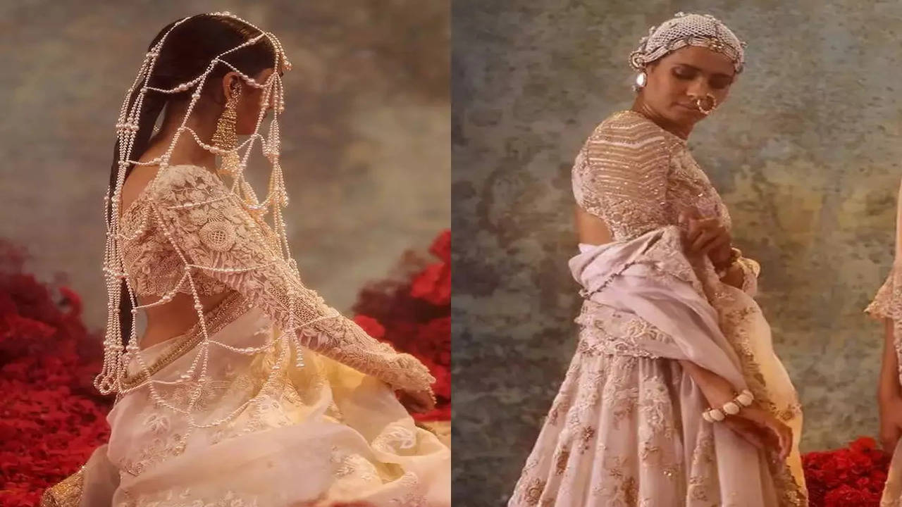 Athiya Shetty-KL Rahul wedding: Actress wore Anamika Khanna chikankari  lehenga, all you need to know about bridal outfit