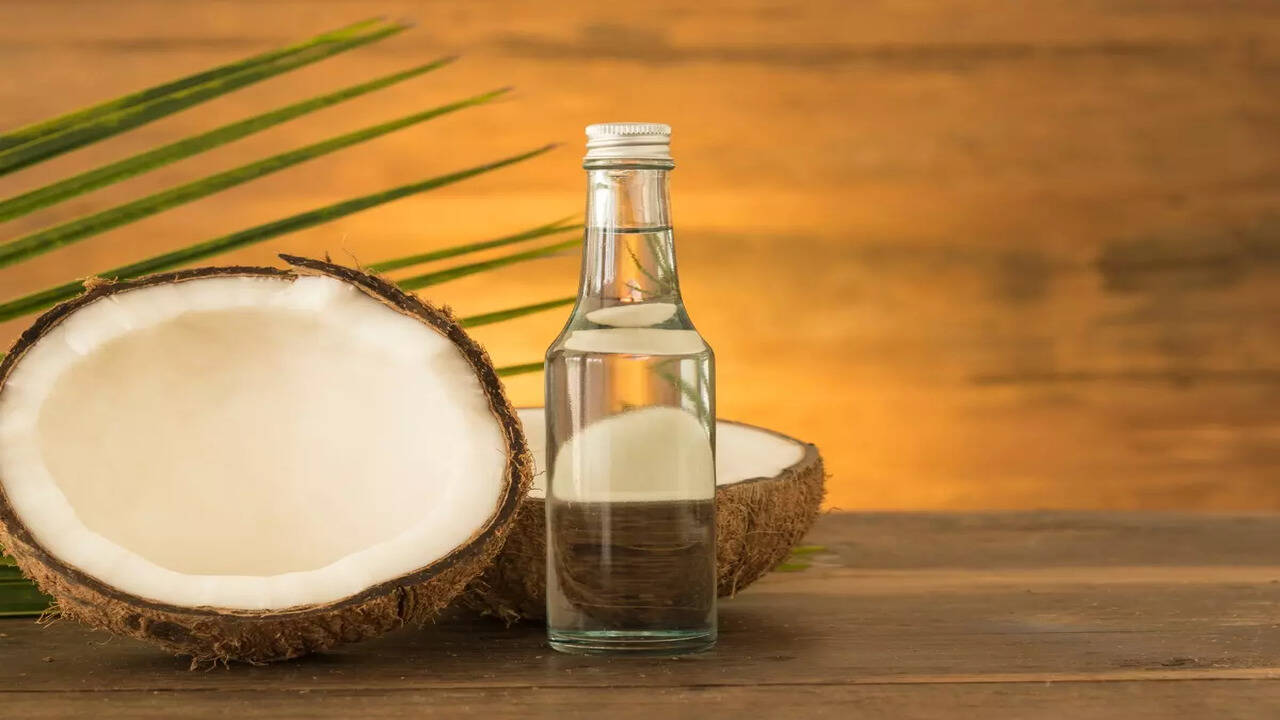 Coconut Oil In Glass Container
