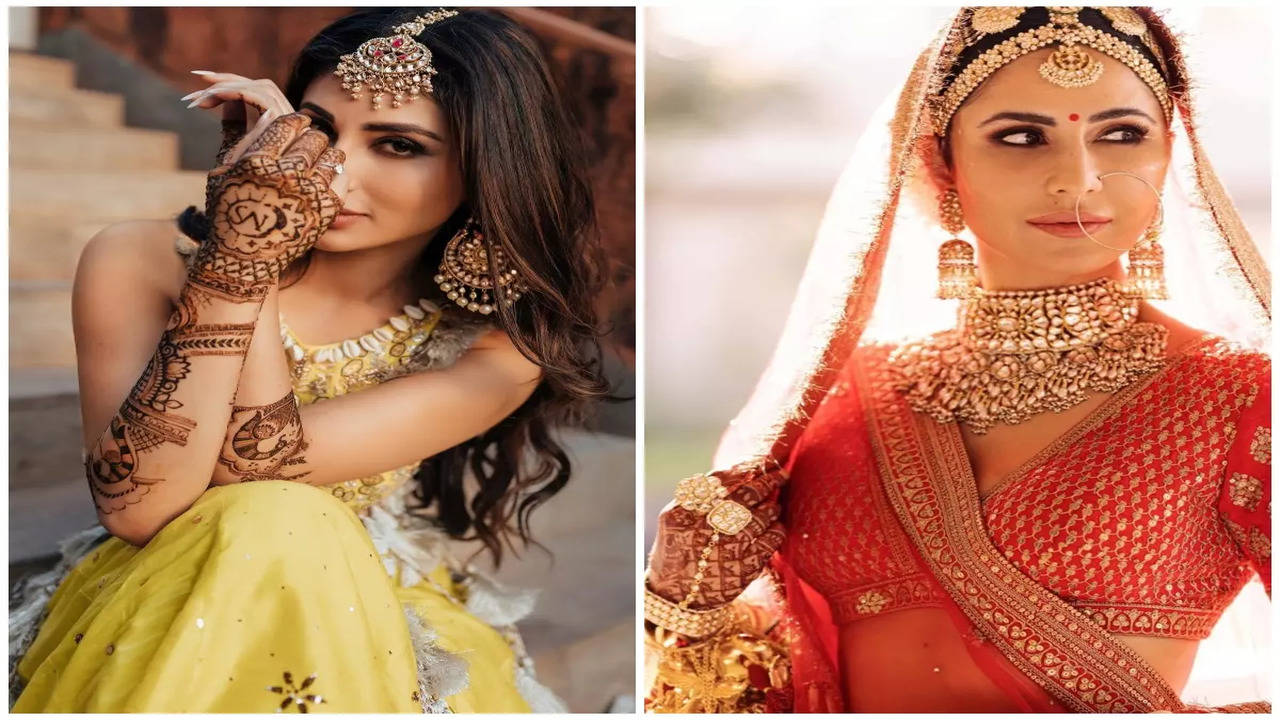 Mouni Roy to Katrina Kaif: Bollywood brides whose wedding mehendi designs  stood out | The Times of India