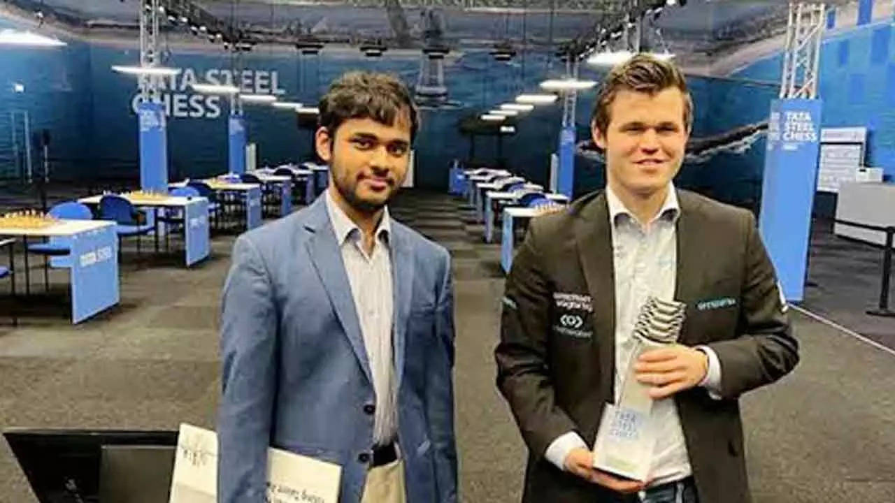 Arjun Erigaisi 4th Indian to win Tata Steel Challengers title, Magnus  Carlsen wins Masters title