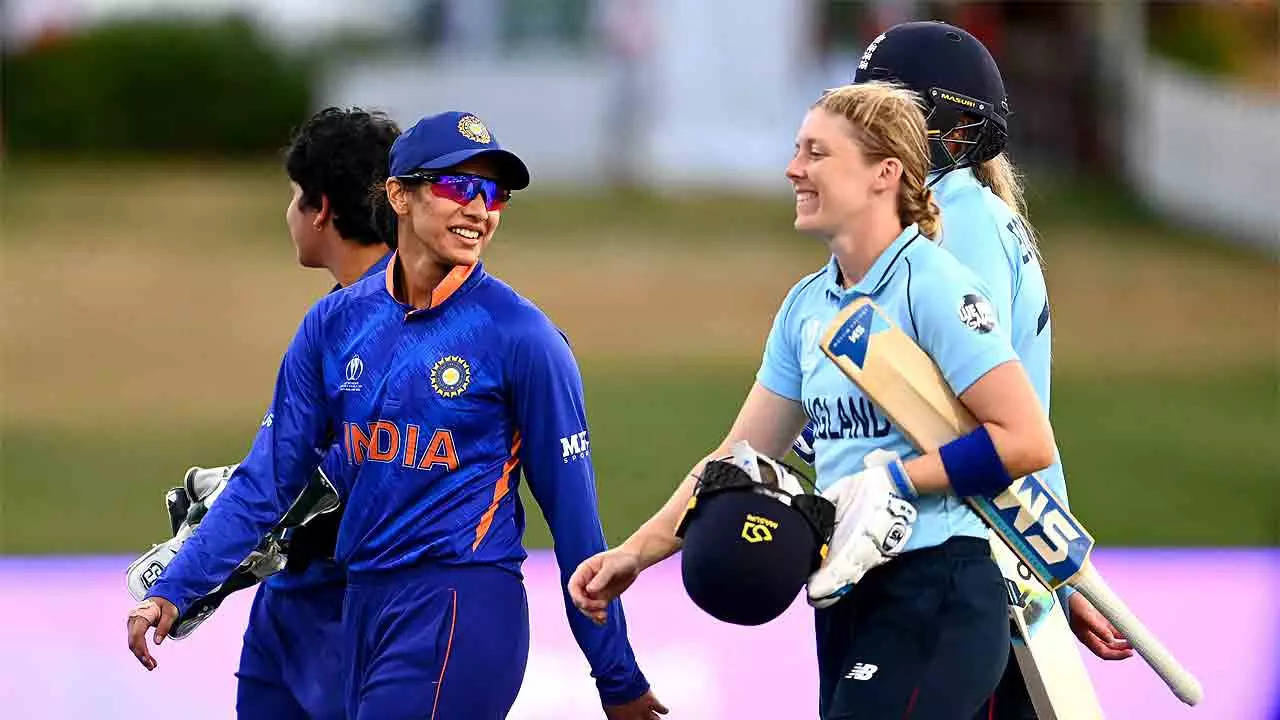 India Women vs England Women Highlights, 3rd T20I: India deny England a  clean sweep with five-wicket victory - The Times of India