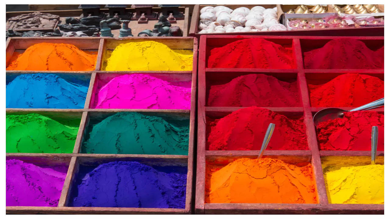  Festival Colors (Rangoli) Holi Colors (Pack of 10) : Home &  Kitchen