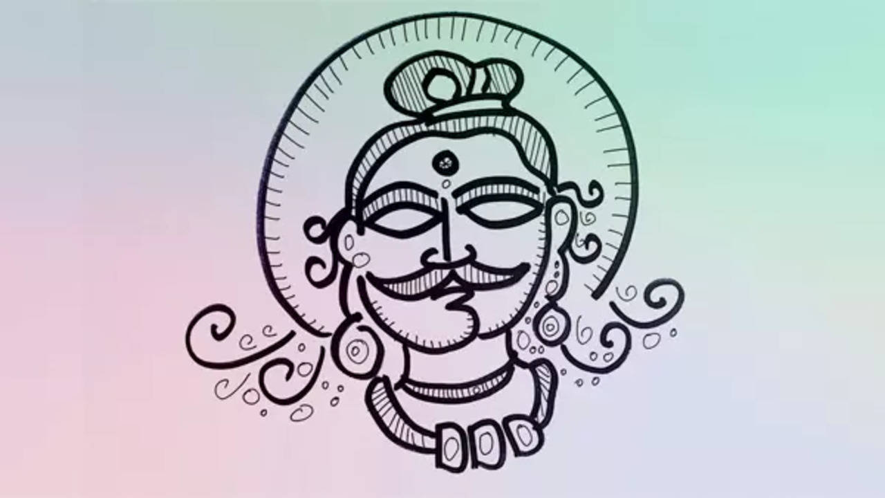 Free Vector | Happy dussehra festival ravana killing background design