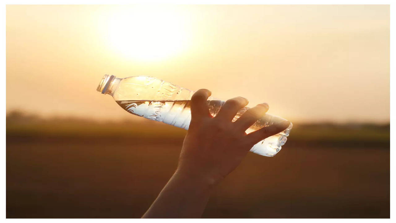 Glass Water Bottle by Cure