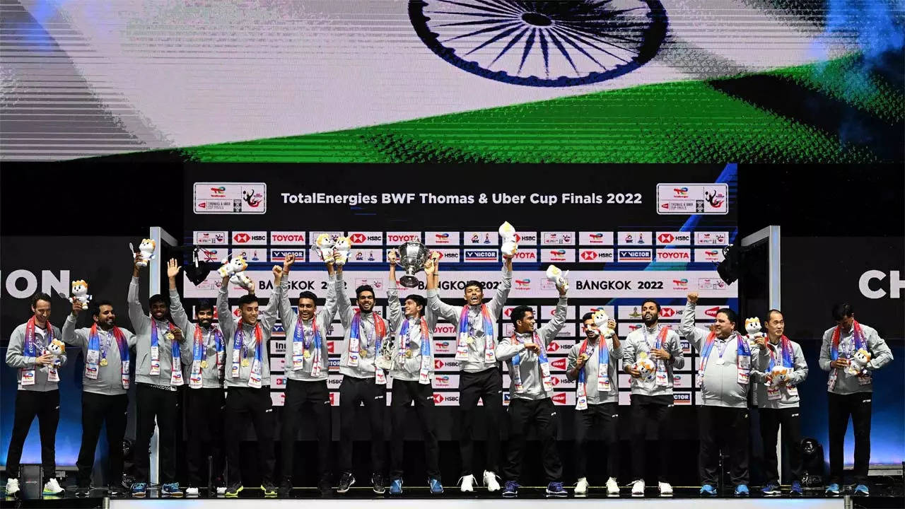 Thomas Cup Final 2022 Historic title triumph; India stun Indonesia 3-0 to win Thomas Cup Badminton News