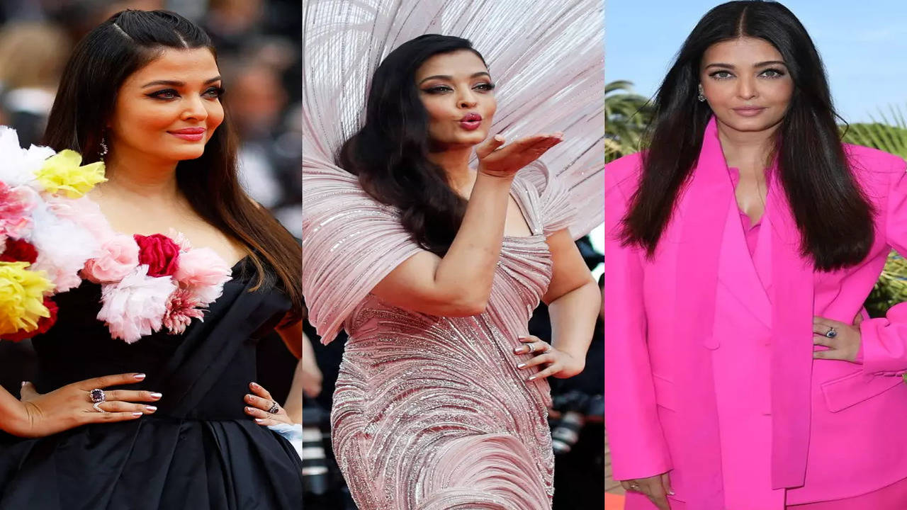 Aishwarya Rai Bachchan made a statement in a monochrome Valentino pantsuit  at Cannes Film Festival 2022, Vogue India