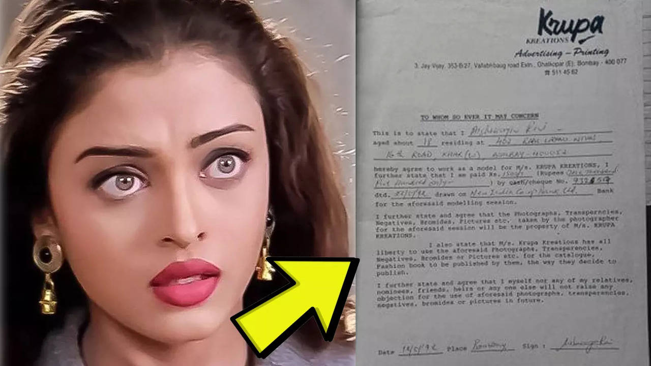 Aishwarya Rai’s modelling bill from 1992 goes viral on the internet. Check  out