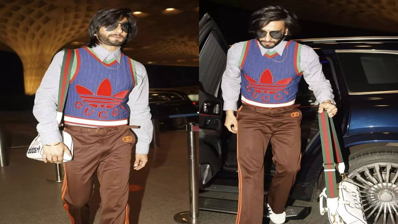 Photos: Ranveer Singh looked suave in a silver jacket at the airport