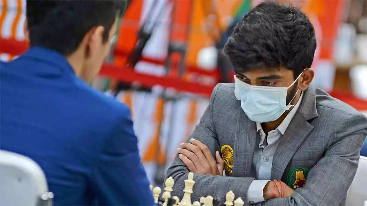 Chess Olympiad: Unstoppable Gukesh hits 8/8 as India shock USA - Rediff.com