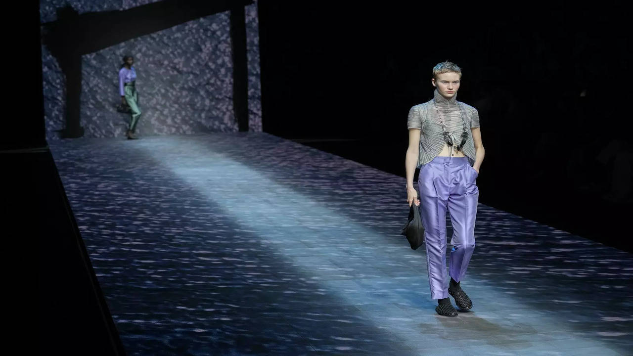 Milan Fashion Week: Prada blooms, Emporio Armani shimmers