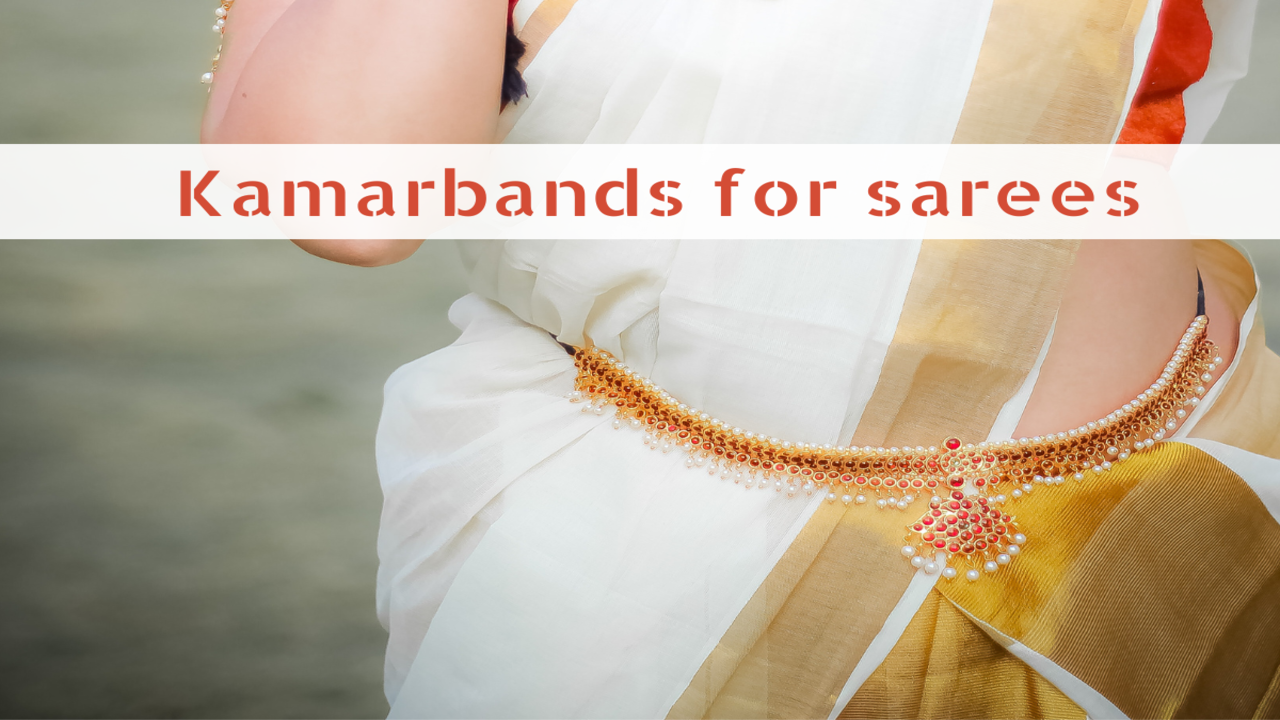 Kamarbands for sarees Best online picks Times of India November 2024