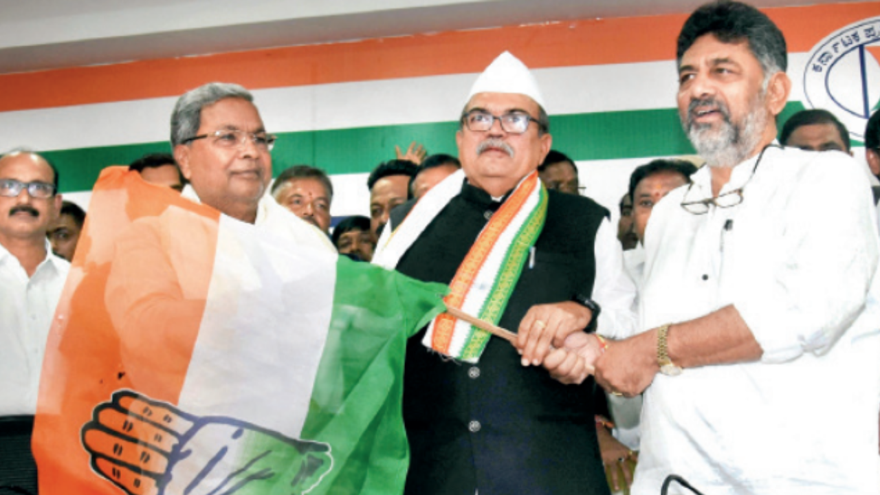Karnataka: Former BJP legislator UB Banakar joins congress | Bengaluru News  - Times of India