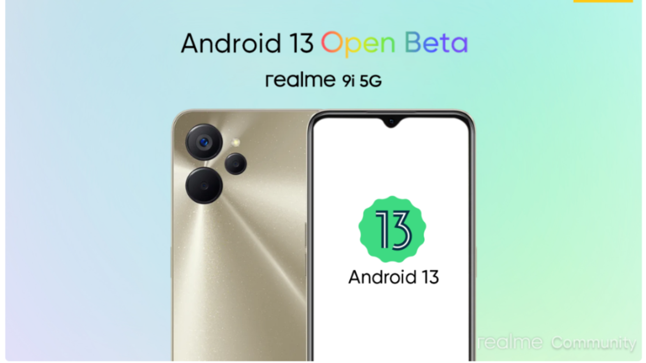 Realme: Realme rolls out Android 13 open beta for Realme 9i 5G - Times of  India