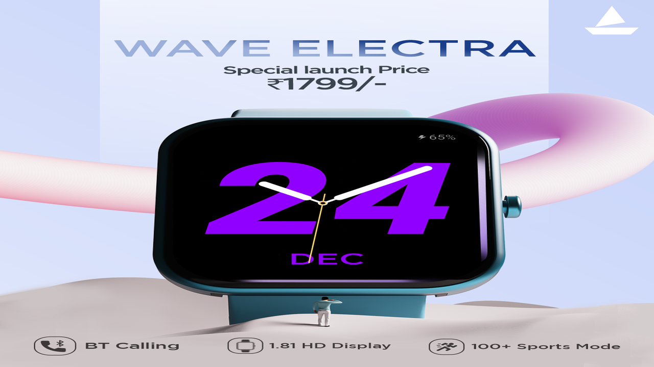 Buy boAt Wave Electra Smartwatch with Bluetooth Calling (46mm HD