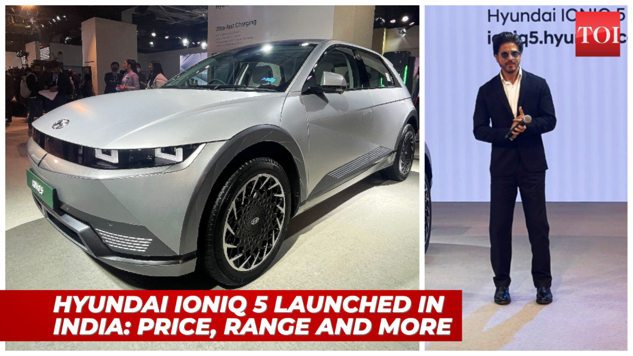 Benodigdheden Oswald Oriënteren Hyundai launches the Ioniq 5 electric SUV at Rs 44.95 lakhs, showcases Ioniq  6 at 2023 Auto Expo - Times of India