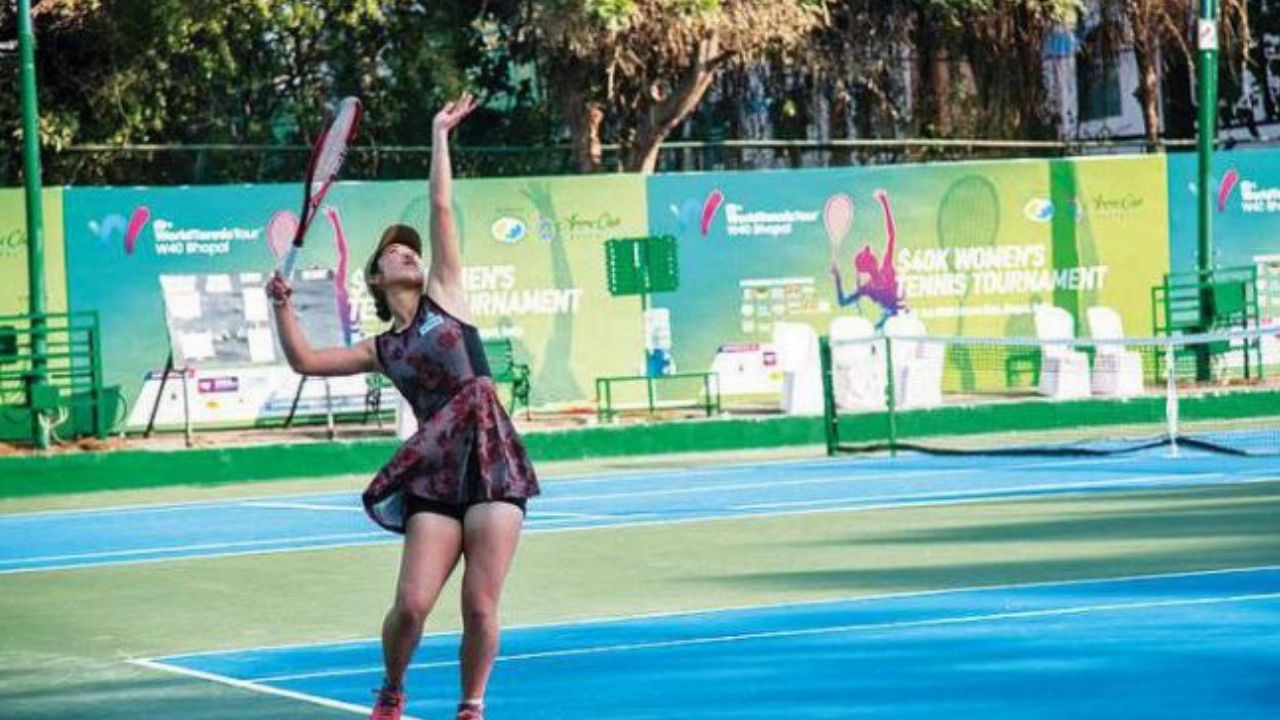 ITF tennis tourney Favourite knocked out in straight sets Bhopal News