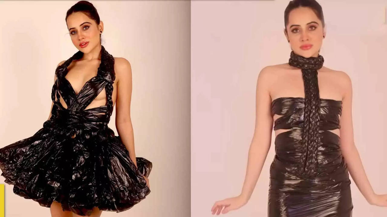 Garbage bags to artificial nails: 7 times Urfi Javed made outfits