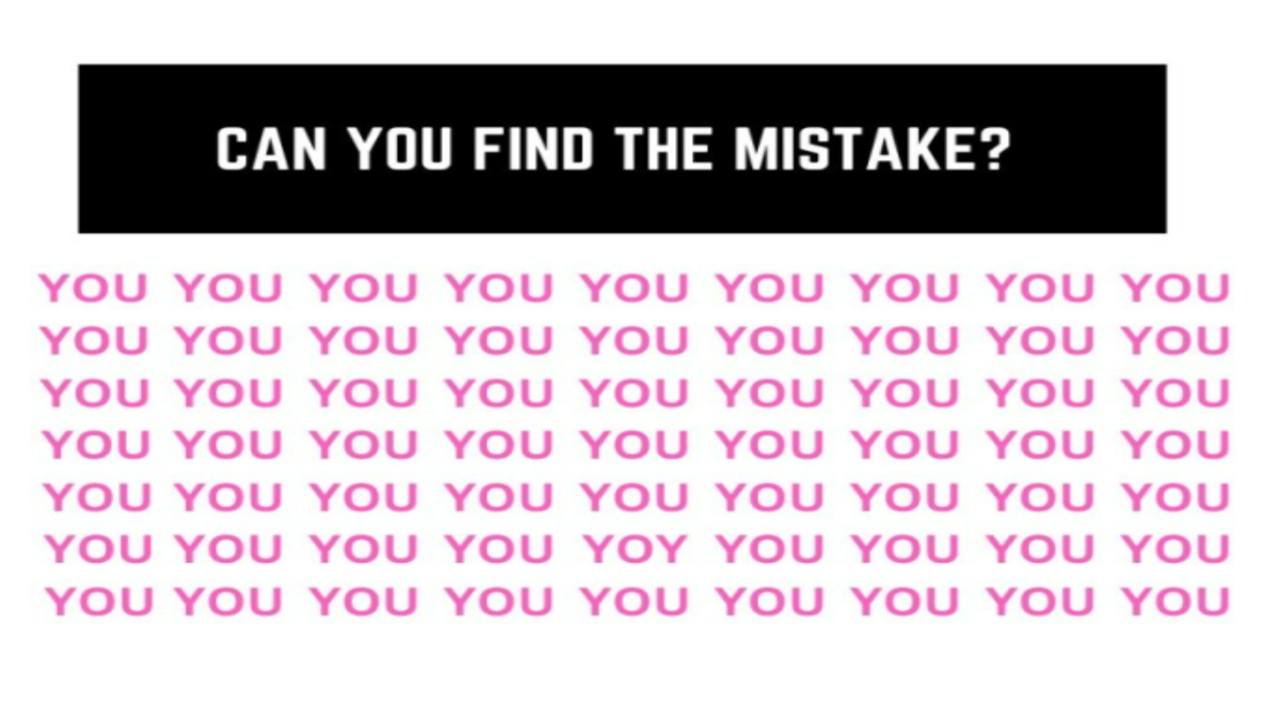 Spot the Mistake: Picture Puzzles Challenge