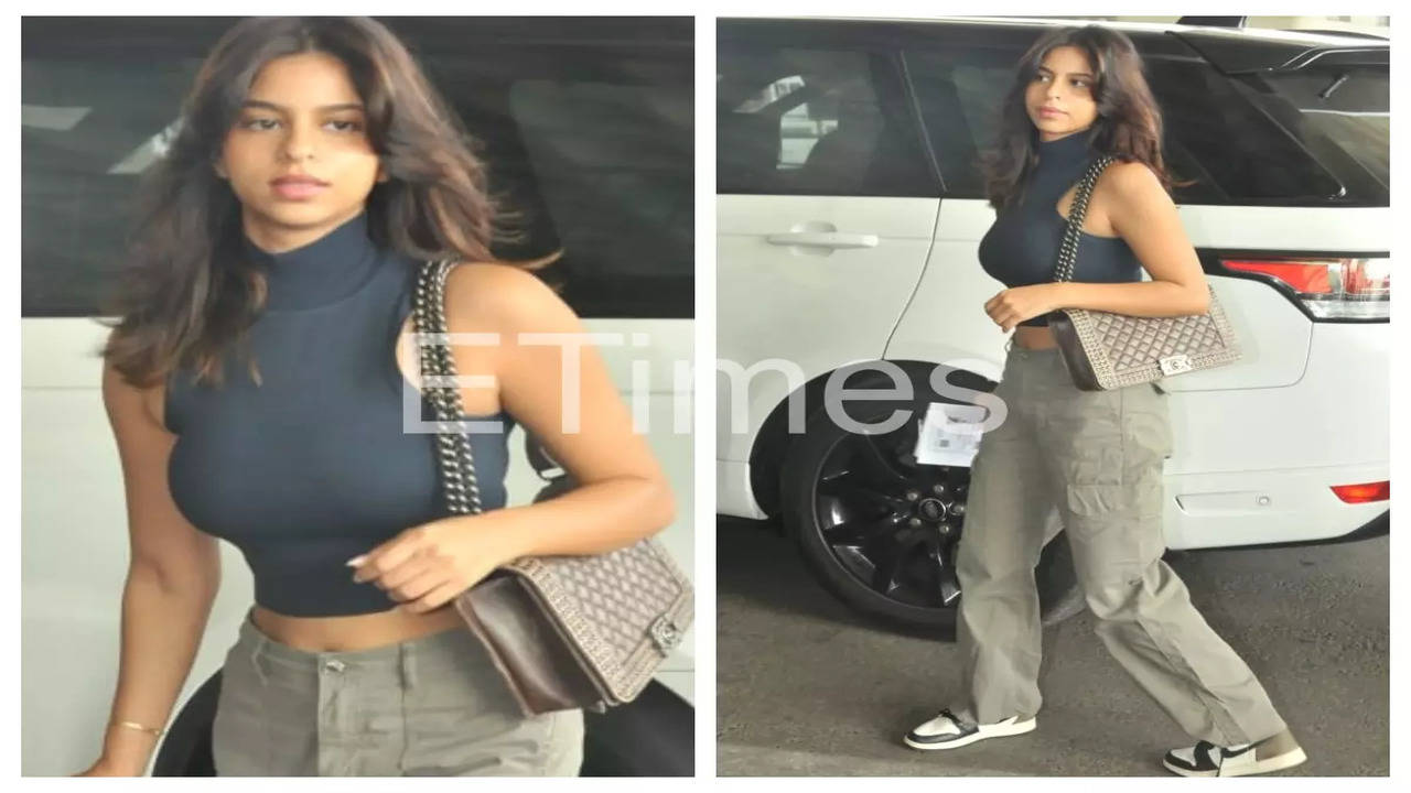 Suhana Khan's new hairstyle, casual airport look leave fans