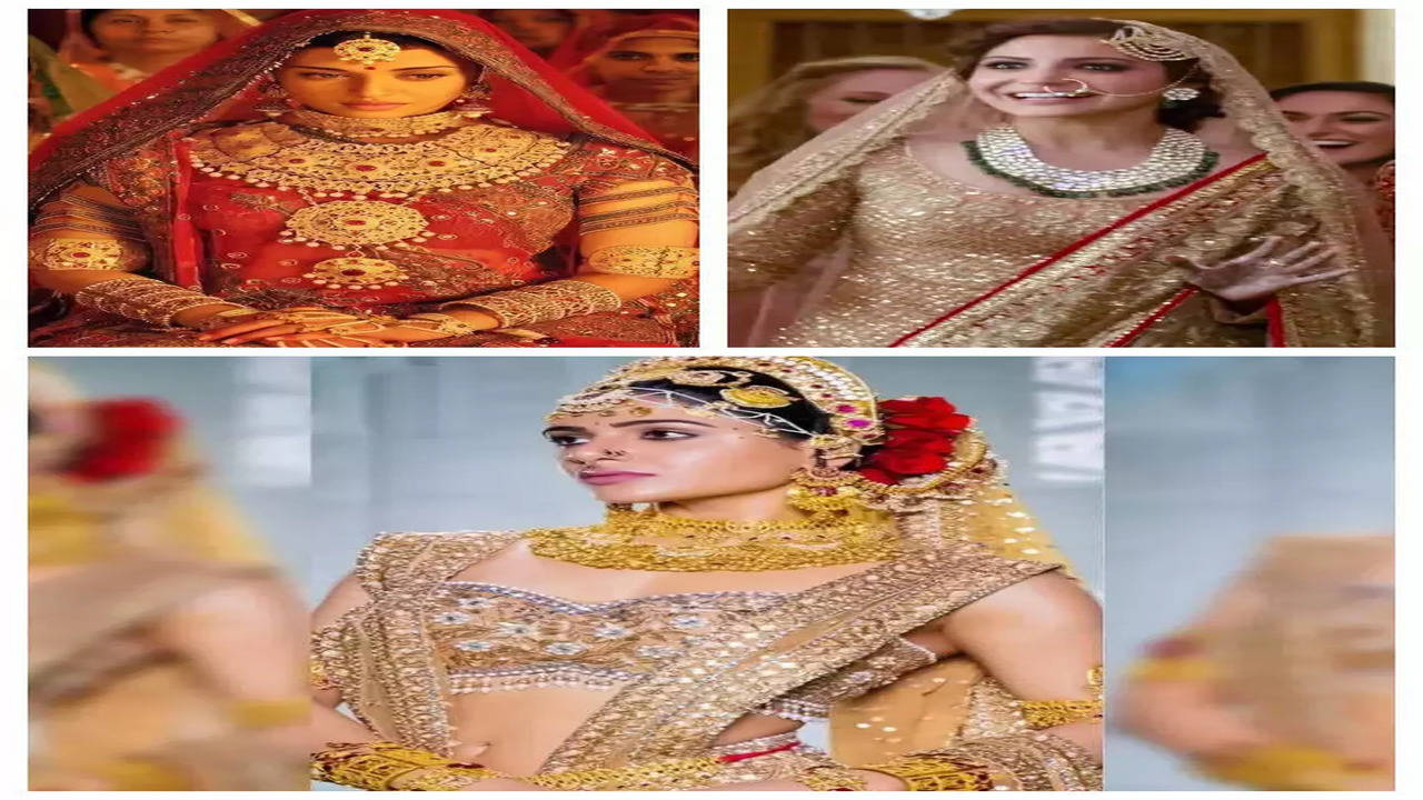 Hansika To Deepika: Celebs In Red Bridal Lehengas