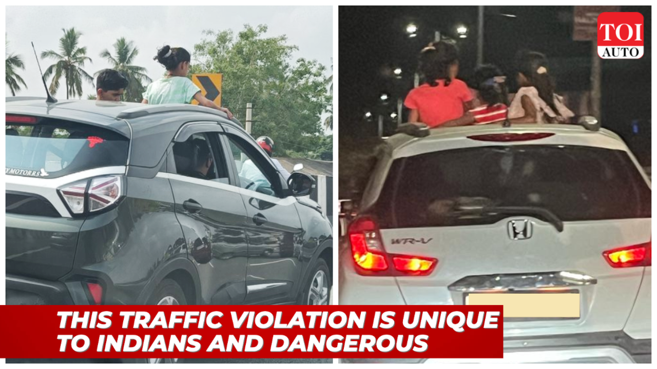 Enjoy standing out of your car's sunroof? Here are the top dangers of this  careless and illegal act - Times of India