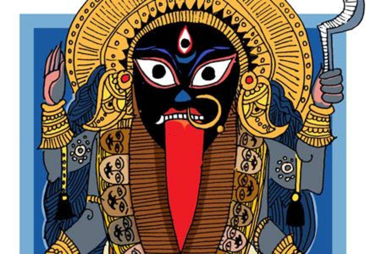 Maa Kali Drawing|Kali Puja Drawing|How To Draw Maa Kali Step By Step|Diwali  Drawing|Mahakali Drawing - YouTube