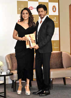 Shah Rukh Khan and Gauri Khan give major couple goals as they twin in black at the book launch event