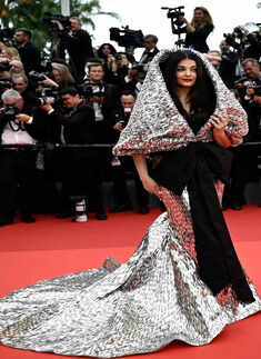 Aishwarya Rai makes her appearance at Cannes in mystical hooded couture gown
