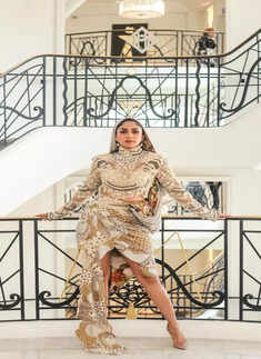 Mrunal Thakur steals the show at Cannes in hood couture ensemble 