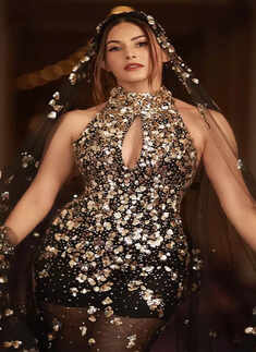 Amyra Dastur dons a glamorous gown by Filipino fashion designer