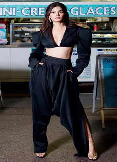 ​Cannes 2023: Diana Penty makes heads turn in a black cropped tuxedo