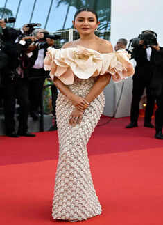Cannes 2023: Anushka Sharma makes her red carpet debut in Richard Quinn gown
