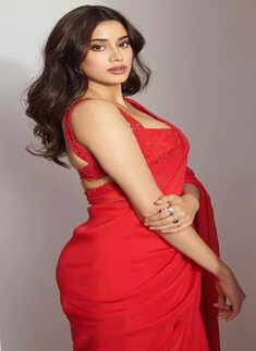 From Janhvi Kapoor to Katrina Kaif, B-Town divas slay in red saree