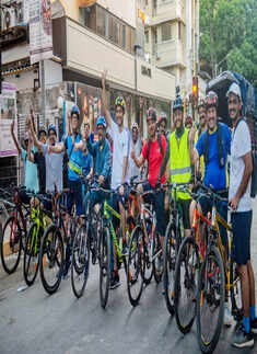 World Bicycling Day: Cycling enthusiasts cruise through Bandra