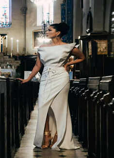 Sunny Leone is a vision of elegance in breathtaking white gown