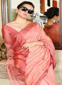 Kangana Ranaut's radiant looks in trendy sarees