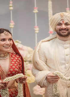 First pictures from Karan Deol and Drisha Acharya&rsquo;s wedding ceremony