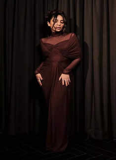 Sobhita Dhulipala commands attention in brown bodycon gown