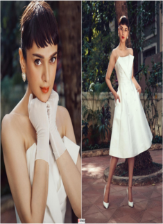 Aditi Rao Hydari recreates Audrey Hepburn's iconic look in white dress, see her vintage-themed pictures