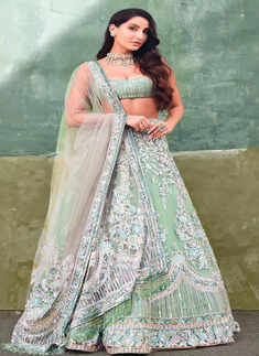 Nora Fatehi is an absolute goddess in lehengas